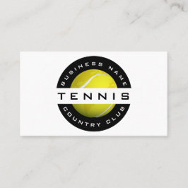Modern Trendy Tennis Club Coach Social Media Visitekaartje