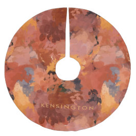 Modern trendy terracotta roest bruin Abstract Kerstboom Rok