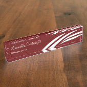 Modern Trendy Theme Naambordje (Zijkant)