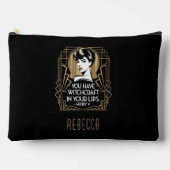 Modern Trendy Typografie Quote Zwart Goud Etui (Voorkant)