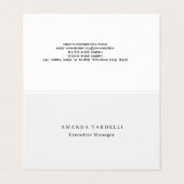 Modern Trendy Unique Creative Minimalist Design Visitekaartje (Buitenkant ongevouwen)