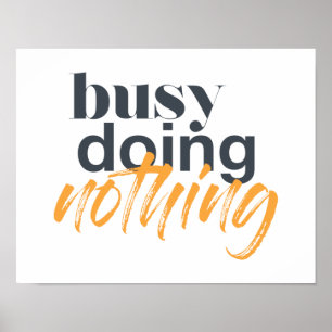 Modern, trendy, urbane design van Busy Doing Nothi Poster