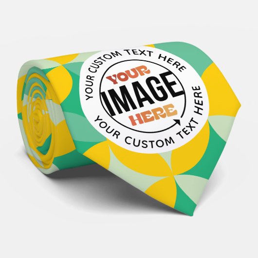 Modern trendy verjaardagscadeau gepersonaliseerd stropdas (Opgerold)