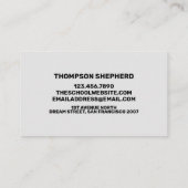 Modern Trendy Visitekaartje (Achterkant)