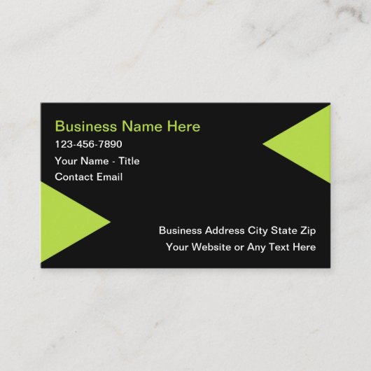 Modern trendy Visitekaartjes vet ontwerp (Voorkant)