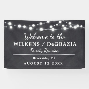 Modern Trendy Welcome Family Reunion String Lights Spandoek