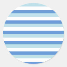 Modern Trendy Wit Blauw Streeppatroon