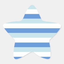 Modern Trendy Wit Blauw Streeppatroon