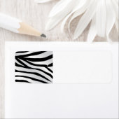 Modern Trendy Zebra Stripes Pattern Etiket (Insitu)