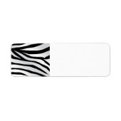Modern Trendy Zebra Stripes Pattern Etiket (Voorkant)
