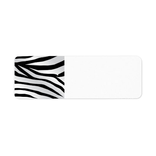 Modern Trendy Zebra Stripes Pattern Etiket (Voorkant)