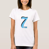 Modern Trendy Zeven ben ik T-shirt (Voorkant)
