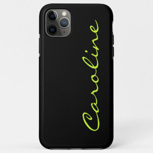 Modern trendy zwart met elke naam Case-Mate iPhone case