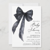 Modern trendy zwarte boog Baby shower Kaart (Voorkant)