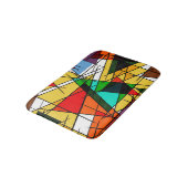 Modern Triangle Colorful Geometric Badmat (Gekanteld)
