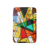 Modern Triangle Colorful Geometric Badmat (Voorkant Verticaal)