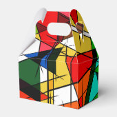 Modern Triangle Colorful Geometric  Bedankdoosjes (Achterkant)