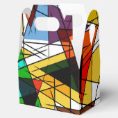 Modern Triangle Colorful Geometric  Bedankdoosjes (Geopend)