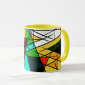 Modern Triangle Colorful Geometric  Mok (Voorkant rechts)