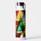 Modern Triangle Colorful Geometric Waterfles (Voorkant)