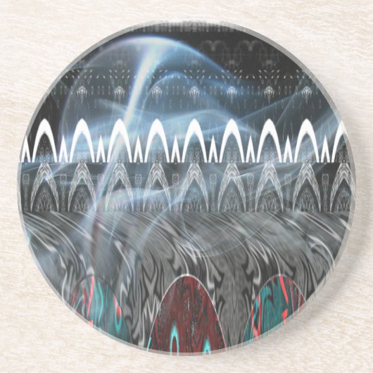 Modern Tribal Edgy-ontwerp. Zandsteen Onderzetter (Voorkant)