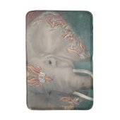 Modern Tribal Kashmir Paisley Elephant w Tusks Art Badmat (Voorkant Verticaal)