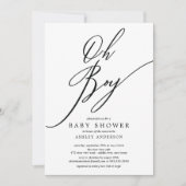 Modern Tribal Oh Boy Baby shower Kaart (Voorkant)