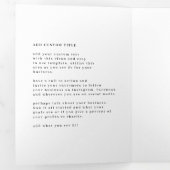 Modern Trifold Foto en Logo Business Brochure Drieluik Kaart (Binnenzijde eerst)