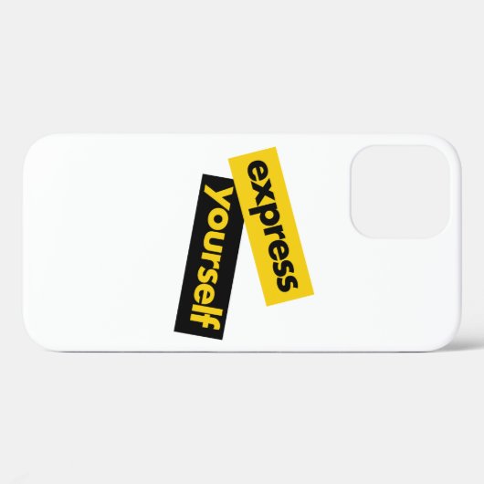 Modern, trillend, bold graphic of Express Yourself Case-Mate iPhone Case (Achterkant (horizontaal))