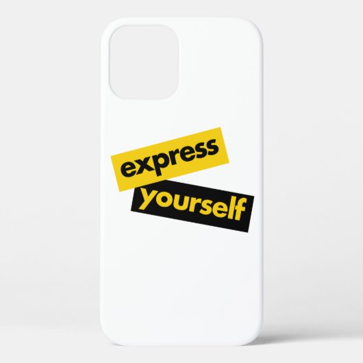 Modern, trillend, bold graphic of Express Yourself Case-Mate iPhone Case (Achterkant)