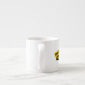 Modern, trillend, bold graphic of Express Yourself Espresso Kop (Achterkant)