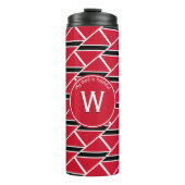 Modern TRINIDAD Mijn God is Trouw MONOGRAM Custom Thermosbeker (Voorkant)