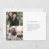 Modern Trio Multi-Photo Afstuderen Aankondiging (Achterkant)