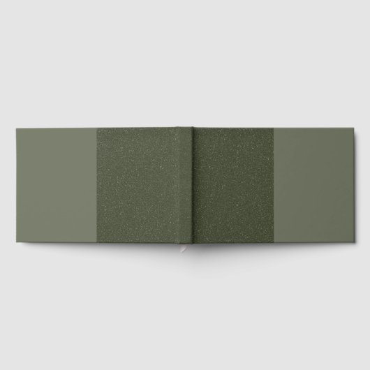 Modern Triple Block Moss Green gastenboek (Volledig)