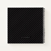 Modern Triptych 3-fotocollage Journal - zwart Notitieboek (Achterkant)