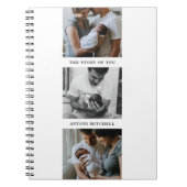 Modern Triptych 3-Photo Collage Journal - White Notitieboek (Voorkant)