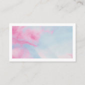 Modern | Troebel roze blauw | Christelijke scripts Visitekaartje (Achterkant)