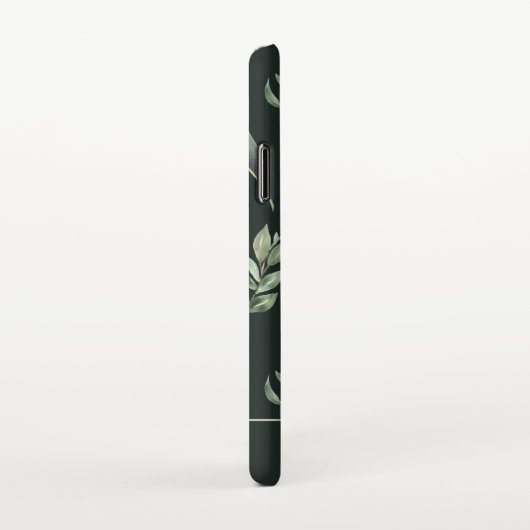 Modern Tropic Leaf Pattern iPhone Hoesje (Rechterkant)