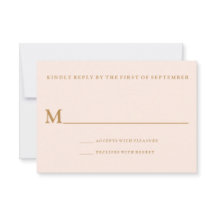 Modern Tropical Beach Wedding Reply Kaart