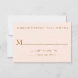 Modern Tropical Beach Wedding Reply Kaart