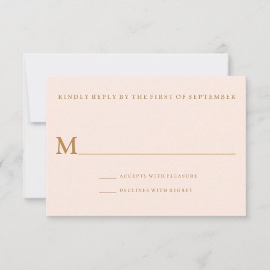 Modern Tropical Beach Wedding Reply Kaart (Voorkant)
