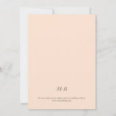 Modern Tropical Blue Beach Arbor Boho Wedding Kaart (Achterkant)