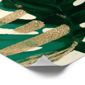 Modern Tropical Custom Text Large Wedding Sign Poster (Hoek)