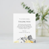 Modern Tropical Dank u Receptie Kaart (Staand voorkant)