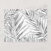 Modern Tropical Dank u Receptie Kaart (Achterkant)