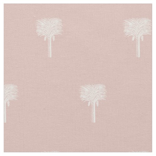 Modern Tropical Date Palm Roos Gold Stof (Close Up)