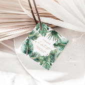 Modern Tropical & Diamond Bachelorette Party Bedankjes Labels