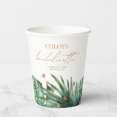 Modern Tropical & Diamond Bachelorette Party Papieren Bekers (Voorkant)