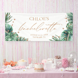 Modern Tropical & Diamond Bachelorette Party Spandoek