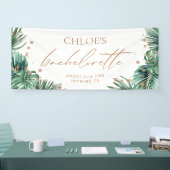 Modern Tropical & Diamond Bachelorette Party Spandoek (Beurs)